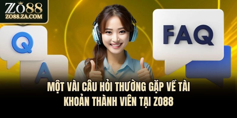 Một vài câu hỏi thường gặp về tài khoản thành viên tại Zo88